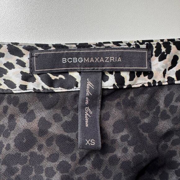 BCBGMaxAzria Leopard Print Midi Skirt Size XS - Picture 5 of 10